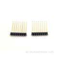Conector del encabezado del pin de paso de 2.0 mm una sola fila recta